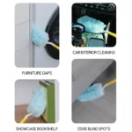 Double sided 360 ° electrostatic dust duster is used for large-scale cleaning of dust, spider webs, and disposable dust collecto - Image 6
