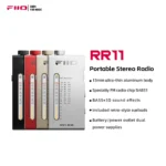 FiiO RR11 Portable HiFi FM Stereo Radio Receiver with analog PVR tuning, BASS+3D sound effects, 64MHz-108MHz