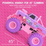 JJRC Barbie RC Car Pink Pickup Truck Electric Climbing Drop-resistant Stunt Remote Control Toy For Children Party Gift Ornament - Image 3