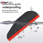 2PCS Car Rearview Mirror Rain Eyebrow Carbon Fiber Sun Visor Shade Cover Protector Clear Vision for Rain Car Mirror Accessories - Image 2