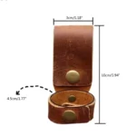 1PC Outdoor Camping Waist Storage Clip Gloves Key Loss Prevention Hook Outdoor Work Storage Leather Buckle Hiking Gadgets - Image 2