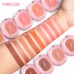 PINKFLASH Makeup Blush Matte Sun-Finish Long Lasting Face Blusher Contour Powder Beauty Peach Pink Korean Makeup Blush - Image 5
