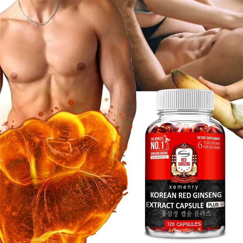 kf-Sc7afb4186052476b8b4cf0787b8ee54bX Korean Red Ginseng Supplement - Supports Overall Health, Boosts Energy Production, Relieves Stress - 120pcs - Image 1