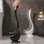 Swan Toilet Brush Plastic Household Toilet Cleaning Tool Set Cute and Creative No Blind Spots Cleaning Long-handled Toilet Brush