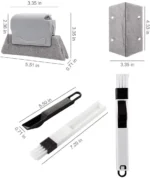 Window Track Cleaner Window Groove Cleaning Brush Tools Set for Door Groove Sliding Door Track Crevice Household Clean Tool - Image 3