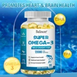 OMEGA 3 FISH OIL SUPPLEMENT - Nourishes The Brain, Improves Memory - Supports Heart Health - Immune System, Eyes, Skin - Image 3