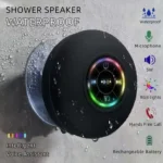 Loudspeaker Bluetooth Speaker Mini Shower Subwoofer Waterproof Handsfree With Suction Cup Mic For Bathroom Pool Beach Car Phone