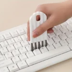 Soft Keyboard Cleaning Brush - Flexible Soft-Bristle Tool for Desktops, Offices and Kitchens, Ergonomic Design