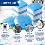12/24Pcs Washing Machine Cleaner Tablets Penetrating Deep Clean Washer Cleaner Tablets For Front Loader And Top Load HE - Image 6