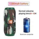 Portable Speaker Wireless Bluetooth-compatible Subwoofer Outdoor Waterproof Loudspeaker Stereo Surround Support FM RadioTF - Image 2