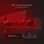 Redragon GS560 Adiemus RGB USB Desktop Soundbar, 2.0 Channel Computer Speaker with Dynamic Lighting Bar Audio-Light Sync/Display - Image 3