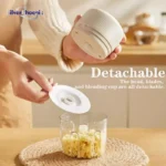 PortableElectric Garlic Masher Crusher Wireless Kitchen Food Chopper Home Portable Meat Grinder Crushed Ginger Vegetable Crushe