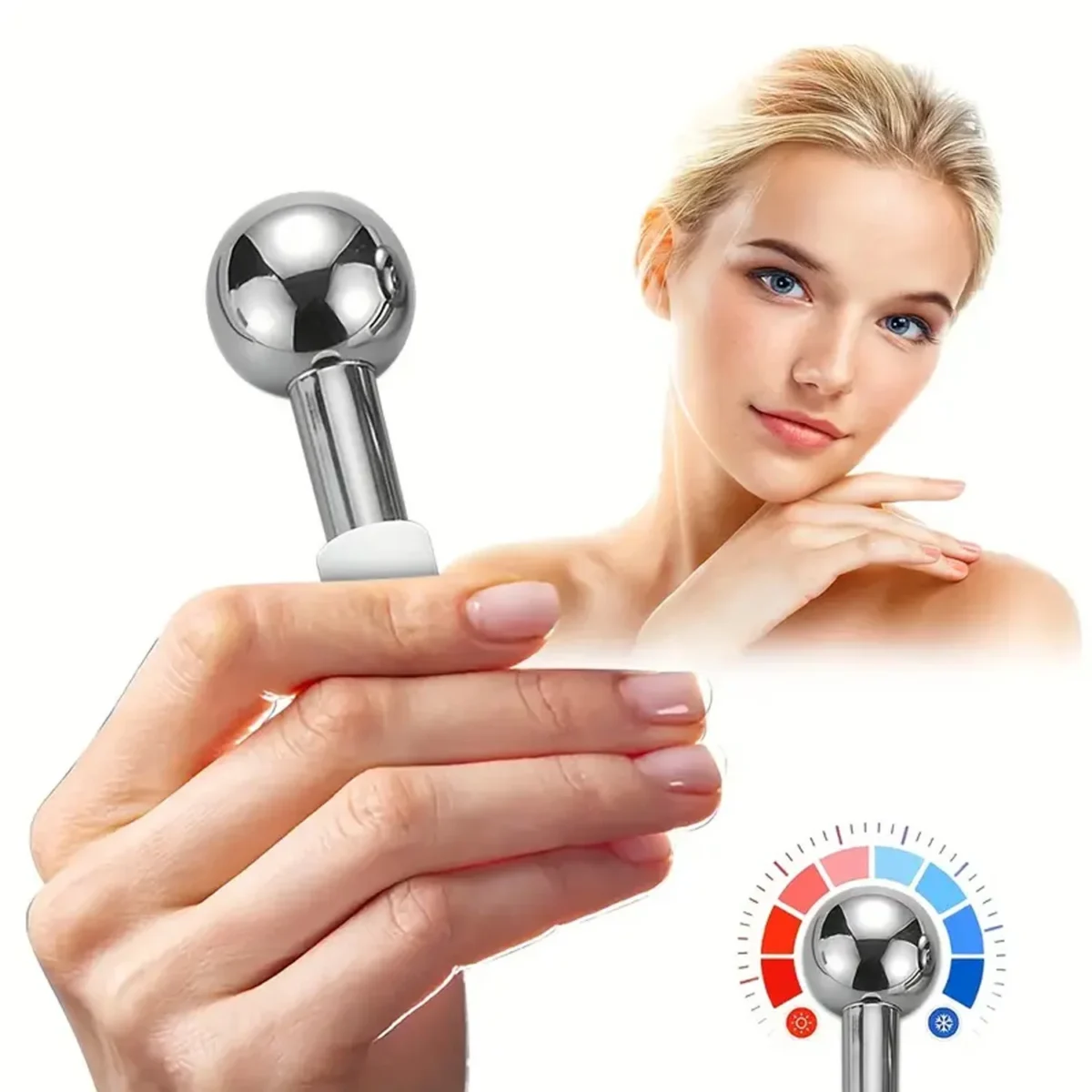 Stainless Steel Ice Globes Cooling Facial Sticks Beauty Spa Skin Care Tools Fine Wrinkles Tighten Pores Reduce Puffiness - Image 2