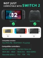 DATA FROG Silicone Thumb Grip Caps for Switch 2 Joy-Con Controller Anti-Slip Joystick Cap Cover Compatible with NS2 Accessories - Image 5