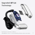 UYUXIO Open Ear BT 5.4 Earbuds Wireless Headphones 50H Playtime Sport Over Earphones OWS Built-in Mic Ear Buds with Ear Hooks - Image 3