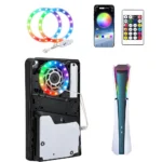 RGB LED Light Strip for PS5/PS5 SLIM/PS5 PRO Game Console 8 Colors 400 Effects DIY Decoration for Playstation 5 Accessories