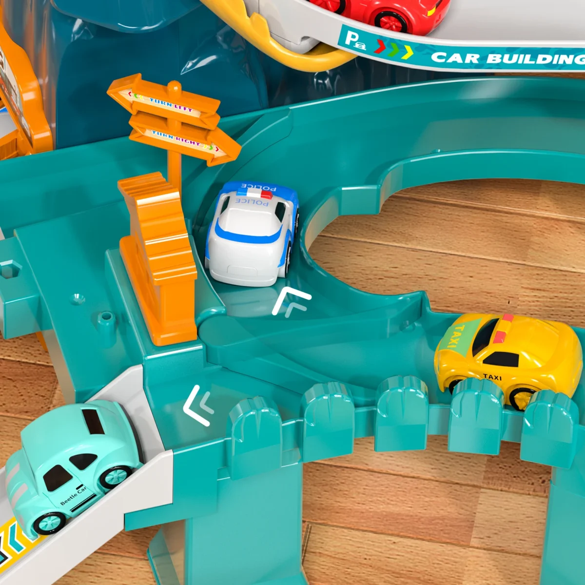 Boys Dinosaur Race Track Playset - Dinosaur Rolling Hill Car Track Cars Ramp Track Toys Toys Mountain Track, Mini Cars For Kids - Image 4