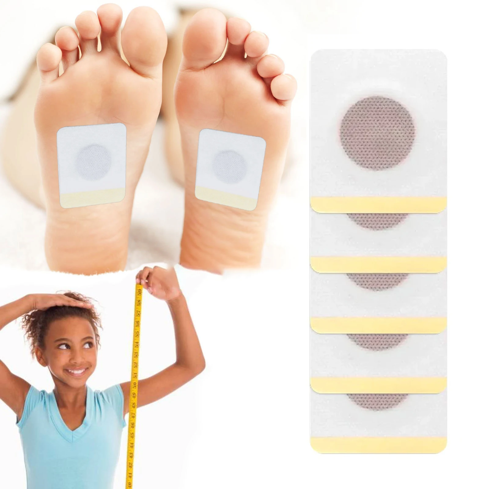 kf-S6c779eb23ad643609c3b4695d3a41703D Height Increase Foot Patch Promote Bone Growth Health Care Plaster Foot Health Care For Child Adult Body Grow Taller - Image 1