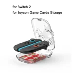 For Switch 2 Joycon Transparent Protective Case With Game Cards Storage Box for NS 2 Switch 2 case Gaming Accessories