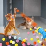 Cat Toys Interactive Launch Training Toy For Pet Kitten Creative Mini Shooting Gun Games Stretch Plush Ball Toys Pet Supplies - Image 2