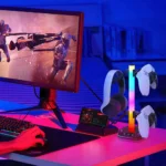 REMANK Game Controller Holder PS5 For PS5 slim PS4 PC XBox Control Handle Bracket Headphone Holder Storage Accessories RGB light - Image 2
