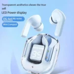 Original T2 Wireless Bluetooth Earphone, Transparent HIFI Headphones,LED Power Digital Display,Stereo Sound Earphones for Xiaomi - Image 2