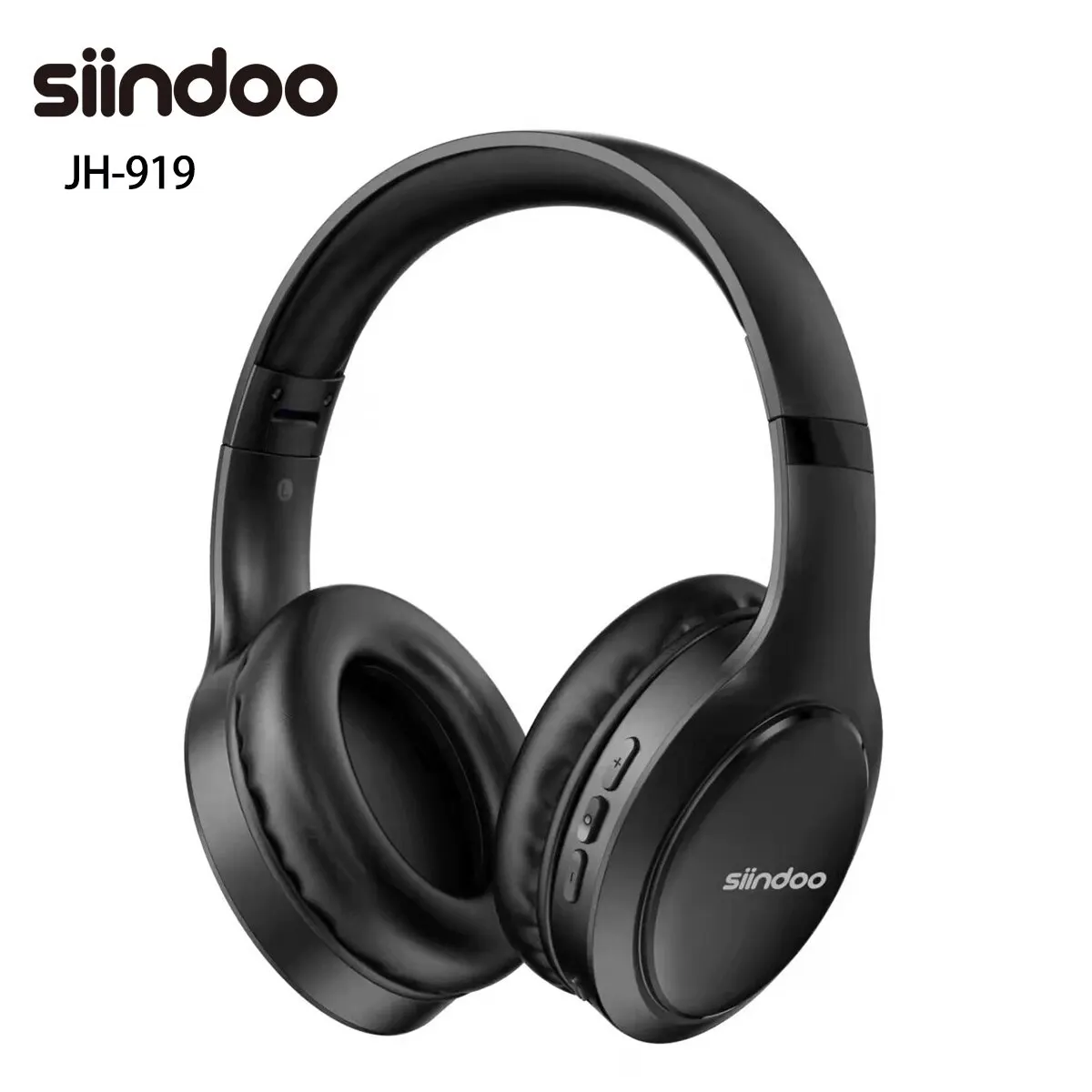 kf-S9401521dd7f742f48c42342d2db85166I Siindoo JH919 Wireless Bluetooth Headphones Foldable Stereo Earphones Super Bass Noise Reduction Mic For Laptop PC TV - Image 1