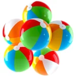 Inflatable Beach Ball Swimming Pool Play Balloon Rainbow Color Summer Water Toy Birthday Pool Party Favor for 3+ Kid Boys Girls