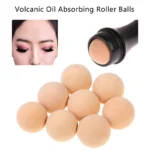 2 in1 Oil Absorbing Roller Natural Volcanic Stone Face Massage Body Stick Makeup Skin Care Tool Facial Pores Cleaning Oil Roller - Image 2
