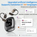 UYUXIO AI Translating Earphone OWS Real Time Translation Earbuds with 144 Languages Ear Buds with LCD Touch Screen Headphone - Image 2