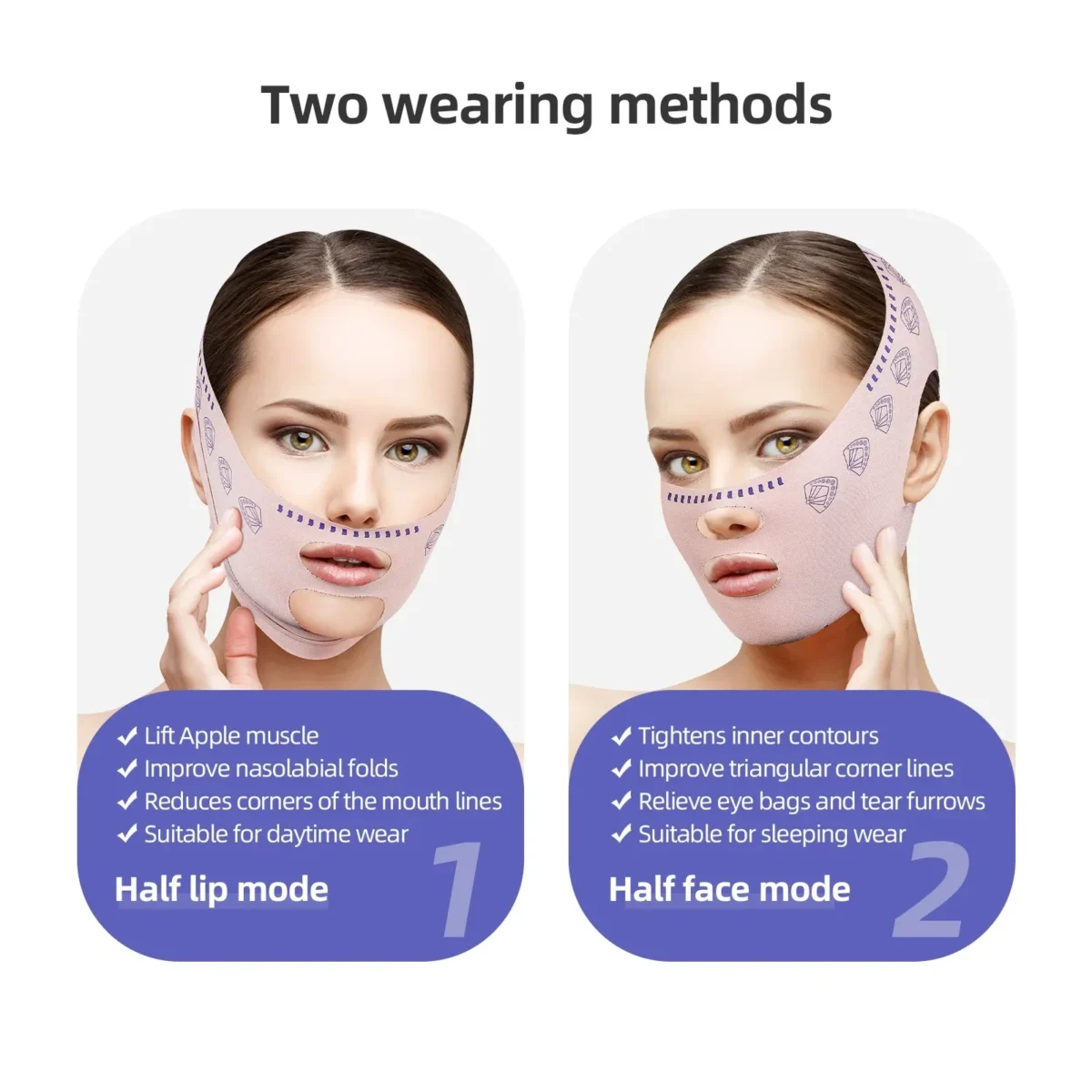 Face Slimming Bandage Women Face Lifting V Line Shaper Chin Cheek Lift Up Belt Anti Wrinkle Strap Facial Beauty Skin Care Tools - Image 5