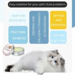 Paw Balm for Cats 50g Cat Dog Paw Protective Cream Pet Nose Protector Moisturizer Pet Crack Feet Repair Accessories for Cats - Image 3