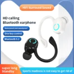 Wireless Bluetooth Earphones HIFI Bass With HD MIC Ear-Hook Earbuds Noise Cancelling Life Waterproof Game Sports Music Headsets - Image 2