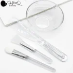 Transparent Mixing Bowl Set DIY Facemask Mixing Tools Soft Applicator Brushes Spatula for Face Deep Cleaning Beauty Skin Care
