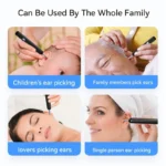 Wireless Ear Wax Removal Tool with Camera Safe Silicone Ear Cleaner for Adults and Kids Visual Otoscope Endoscope - Image 3