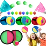 Children Sports Toys Toss & Catch Ball Sticky Balls Summer Outdoor Beach Toy Multiplayer Game Parent-child Interaction Gifts TMZ