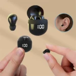 Invisible Headphones TWS Mini Earphones Wireless Bluetooth 5.3 Earbuds with Microphone Noise Reduction In-Ear Headset for Phone